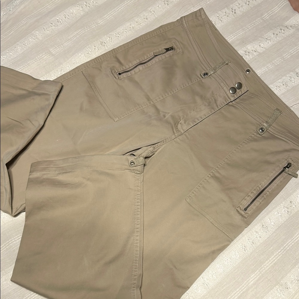 Ladies Chico’s Beige Cotton Pants